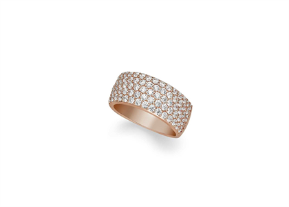 CZ Studded Band Ring